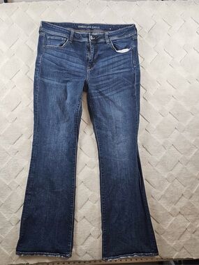 American Eagle Outfitters Bootcut Jean Womens 18 Dark Wash Western Rodeo Cowgirl